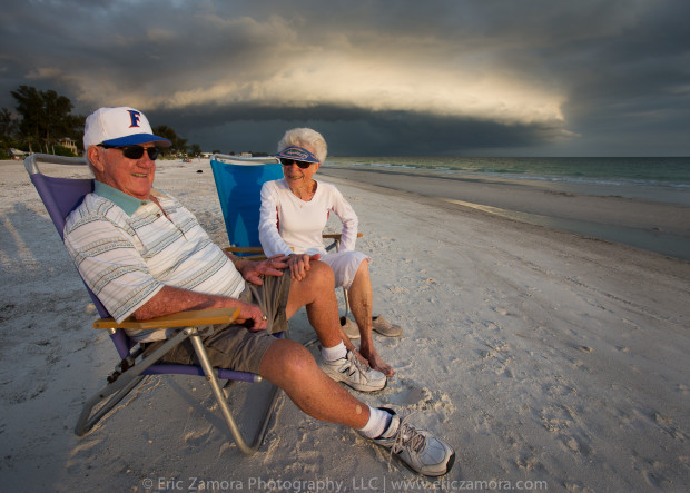 Ruth and Marvin Brice have been married for 62 years and live retired on Anna Maria, Florida, the same place where they honeymooned 62 years earlier. They watch the sunset on Holmes Beach a few blocks from their house every day.